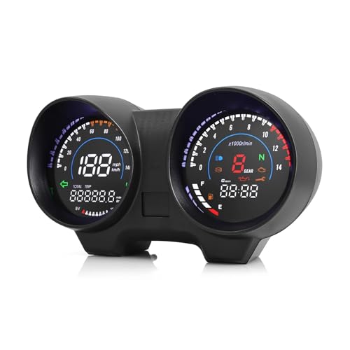 �f�W�^���_�b�V���{�[�h �I�[�g�o�C RPM ���[�^�[ �R���v �X�s�[�h���[�^�[ MPH/KMH �ׂ� �z��&�_ CG150 Fan150 �p �f�W�^���Q�[�W