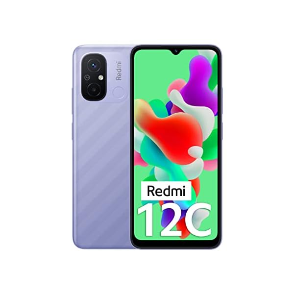 Redmi 12C (Lavender Purple, 4GB RAM, 64GB Storage) | High Performance Mediatek Helio G85 | Big 17cm(6.71) HD+ Display with 5000mAh(typ) Battery