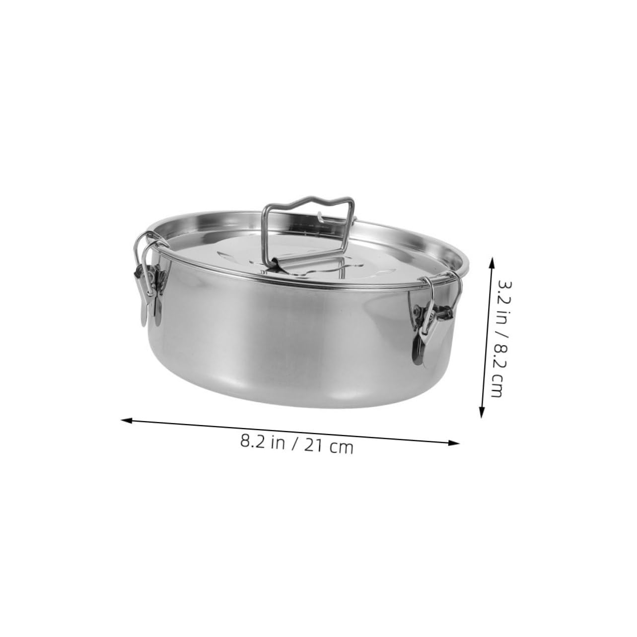 TOYANDONA Molde para Hacer Flanes de Acero Inoxidable con Tapa, Accesorio para Ollas a Presión, Diseño de Bloqueo Fácil de Limpiar para Hornear y Cocinar Flan