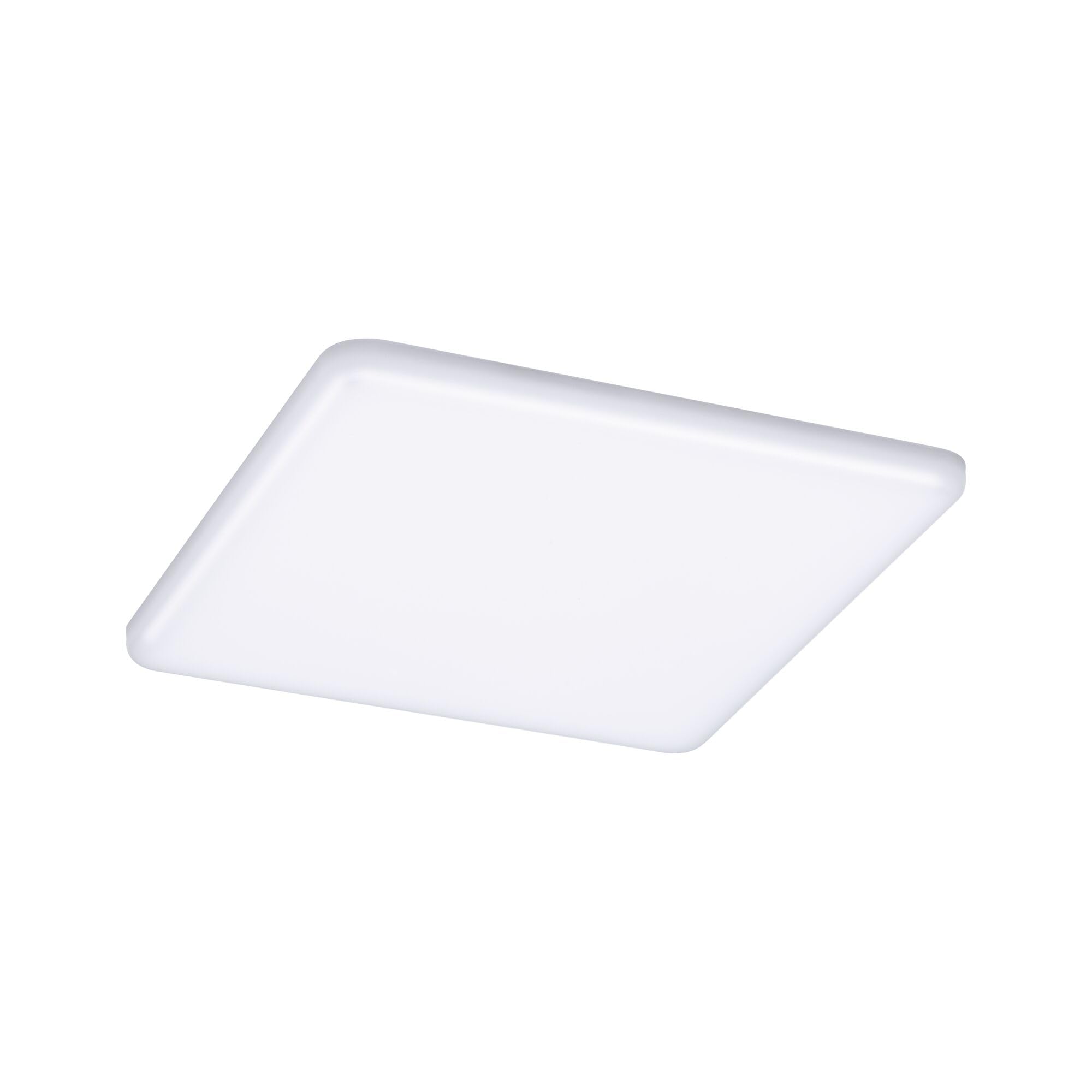 Paulmann 92395 Panel LED, oprawa wpuszczana Veluna VariFit, IP44 185x185mm czworok., w kompl. oprawa sufitowa 1x17 W satyn. tworzywo sztuczne 3000 K