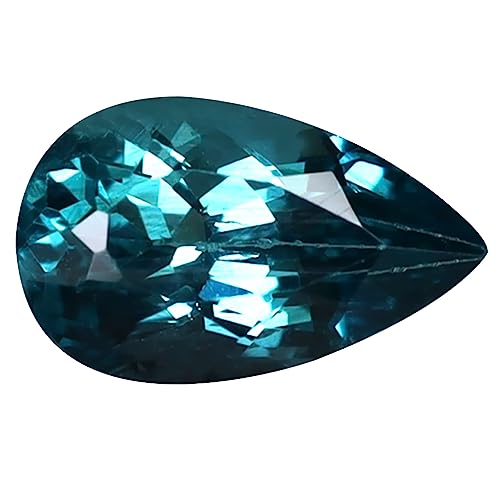 Apatite bleue naturelle de 1,08 ct, la pierre précieuse idéale à offrir pour un anniversaire.