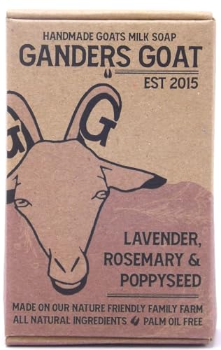 Lavender, Rosemary, and Poppyseed Goat Milk Soap 100g