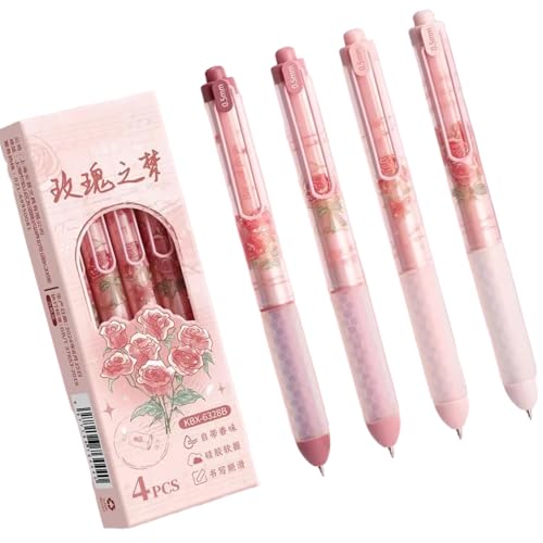 Cyni 5 bolígrafos retráctiles de gel de secado rápido, bolígrafo de escritura de diario, punta de 0,5 mm, suave para escribir diarios