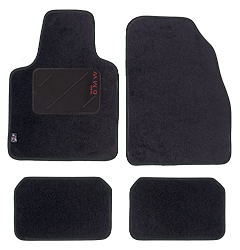 The Boutique for Your Car - Juego Alfombras Moqueta Select Negra TALONERA MOQUETA- BMW