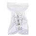 Beautyflier Pack of 2 Cocktail Wine Jigger Clear Glass Shot Glasses Drink Spirit Measure Cup For Measurement Bar Party Kitchen Tool (1.5 OZ, 2PCS)