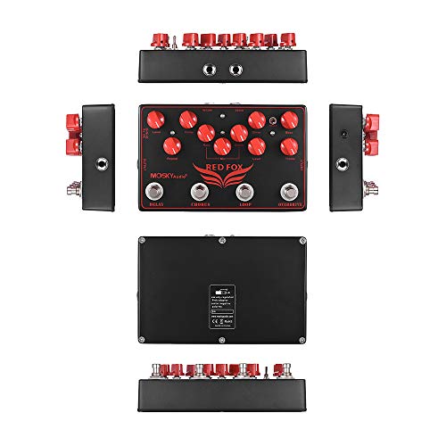 Mosky Red Fox Pédale multi-effets guitare compacte avec overdrive et delay - 4