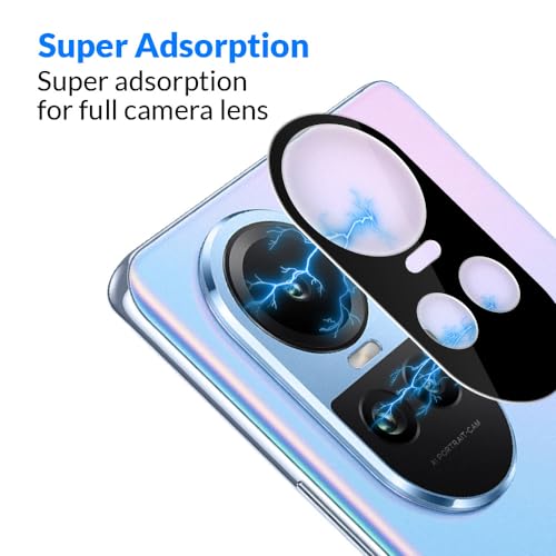 Image of ArmourPro Premium Camera Lens Protection Compatible with Oppo Reno 10 (6.7 Inches) With Edge To Edge Protector Coverage | Transparent, Pack of 1