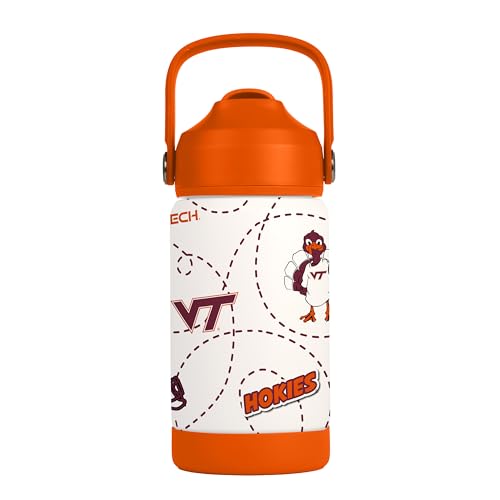 Image of Logo Brands NCAA Mascot Stainless-Steel Kids Bottle -Soft Silicone Mouthpiece, Easy To Carry, Kid-Friendly Design- Great For School & On-The-Go