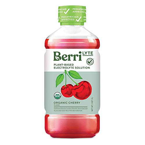 Berri Lyte Cherry Pediatric Electrolyte Drink Solution (3-Pack) Pediatrician Approved for Kids, Toddlers