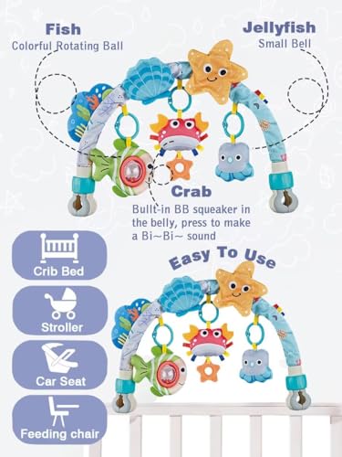 Image of Pau1Hami1ton Baby Stroller Arch Toys, Car Seat Toys,Baby Gifts.S-19(Red Crab)