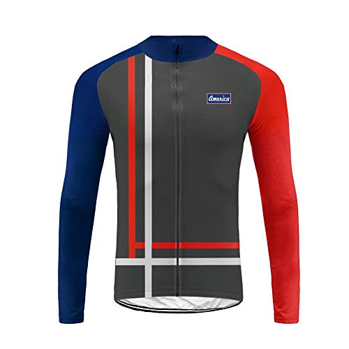 UGLY FROG Men Cycling Jersey Winter Long Sleeve Thermal Fleece Road Bike MTB Tops Outdoor Sports Shirts Bicycle Clothing Thick Fabric National Team