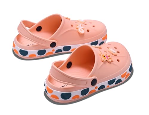 Image of HAUX Women's Classic Charms Clogs /Sandals with Back Strap for Adult | Comfortable & Light Weight | Stylish & Anti-Skid | Everyday Use Clogs for Girls & Ladies