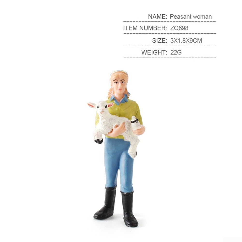 Modelleisenbahn Figuren - Bauer Mit Schäferhund HO Maßstab