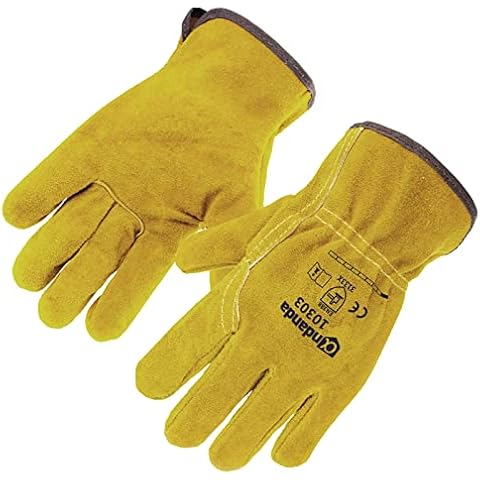 ANDANDA Cow Split Leather Work Gloves Cover
