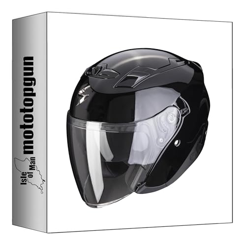 Casque Jet Scorpion Exo-230 Noir XS Écran Large Protection Visuelle