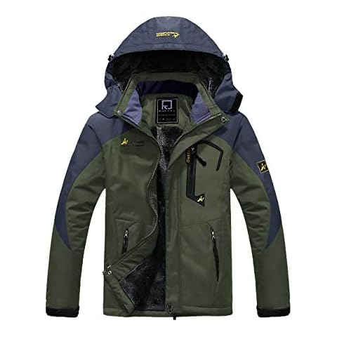 R RUNVEL Men's Waterproof Winter Jacket Cover