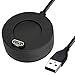 EZCO Charger Compatible with Garmin Vivoactive 3 4 4S 5/ Fenix 5 5S 5X/ Fenix 6 6S 6X/Venu 3/Venu Sq Music, 2 Pack 3.3 Ft USB Charging Cable Stand Station Date Syn for Forerunner 935 Smart Watch