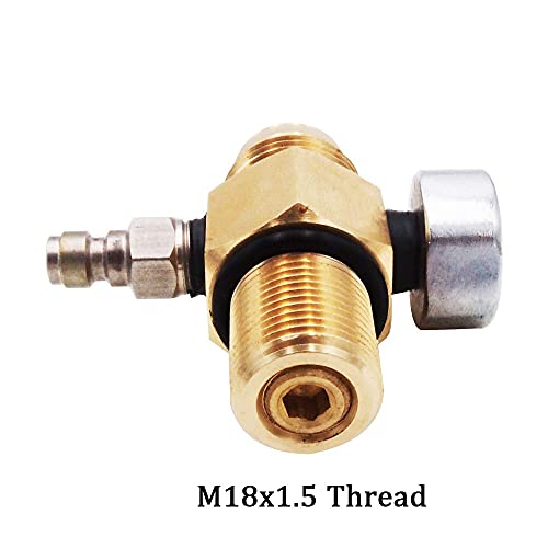 Paintball PCP Co2 Tank Pressure Pin Valve M18x1.5 Thread (M18x1.5 Thread)