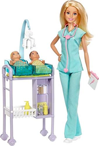 Preisvergleich Produktbild Mattel DVG10 Barbie Kinderärztin Puppe und Spielset