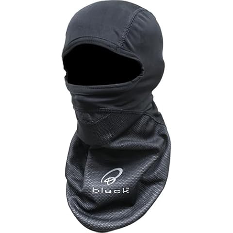 Black Windproof Motorcycle Balaclava with Fleece Cover