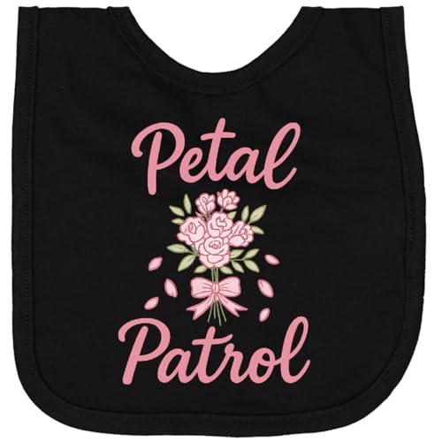 inktastic Petal Patrol Flower Girl Wedding Newborn Bib