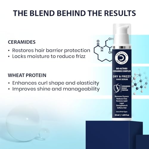 Image of Dermistry Ceramides Hyaluronic Acid Protein Shampoo Mask & Serum For Dry Dull Frizzy Hair Control Frizz Dryness Hydrating Restore Chemical Heat Treated Hair Smoothness Shine for All Hair Types 450ml