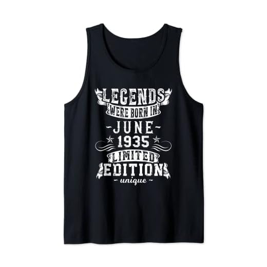 Cumpleaños Junio 1935 Edición Limitada Regalo Legend June Camiseta sin Mangas