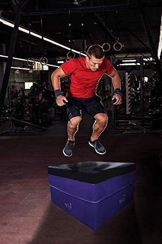 USI Soft Plyo Box Jumping Box Jump Box Plyometric Jump Exercises Home & Gym Cross fit Functional Training Box Pack of 2 (06 INCH + 12 INCH)-image-41