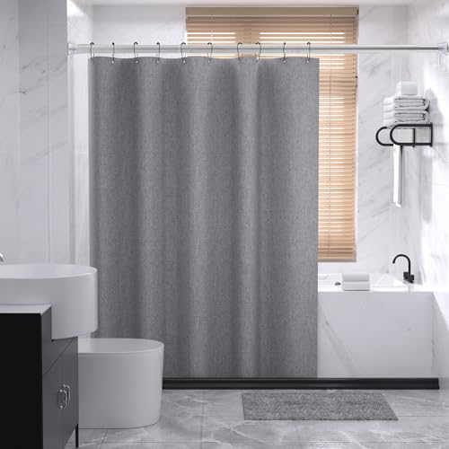 PadPure Edelstahl Teleskop Gardinenstange für Badezimmer Silber 1 Stück 76-103cm