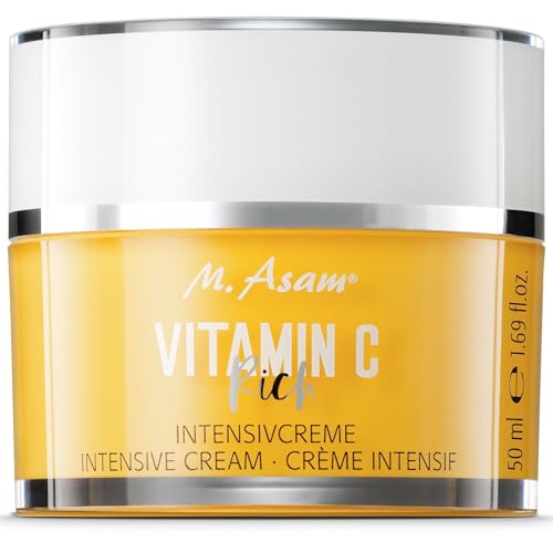 M. Asam Vitamin C Glow Feuchtigskeitscreme (50ml) – 24h Gesichtscreme mit Vitamin C Goldkomplex & Kurkuma für strahlend frische Haut, Tagescreme für intensive Feuchtigkeit