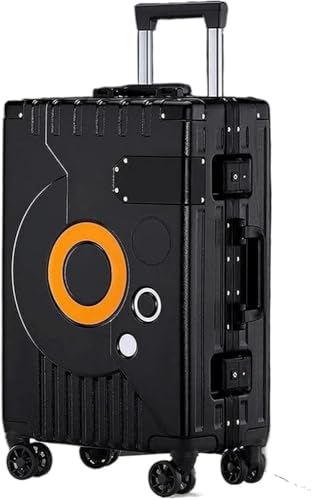 Carry On Luggages Suitcase Lightweight Suitcase with TSA Lock Universal Wheels Aluminum Frame Carry On Luggage Luggage Suitcases(Size:24 inch,Color:Black)