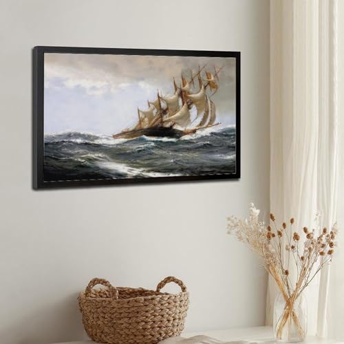 Impression sur toile Blowing Hard Dawson cadre suspendu de qualité - 3