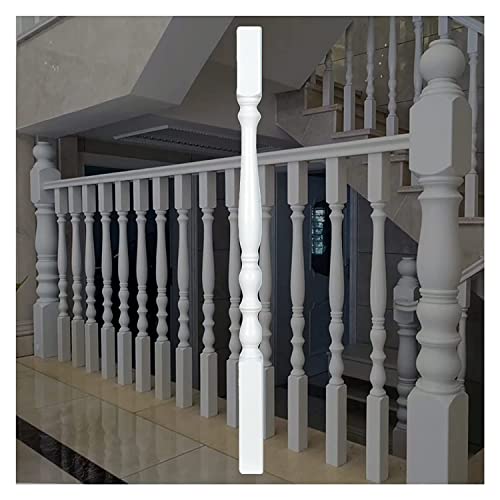 Balaustradas Balaustre Cuadrado de Barandilla Barandilla de madera blanca Para pasillos de jardín familiar Columnas no tejidas, Barandillas de barra horizontal, Un juego de 1,4,10,20 Adecuado para int