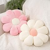 2 Pcs Preppy Pillow Flower Throw Pillows for Girls Aesthetic Room Decor Bedding, 15.35