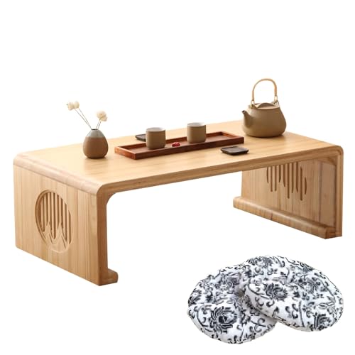 Table basse en bois massif sculpté pour embellir votre salon