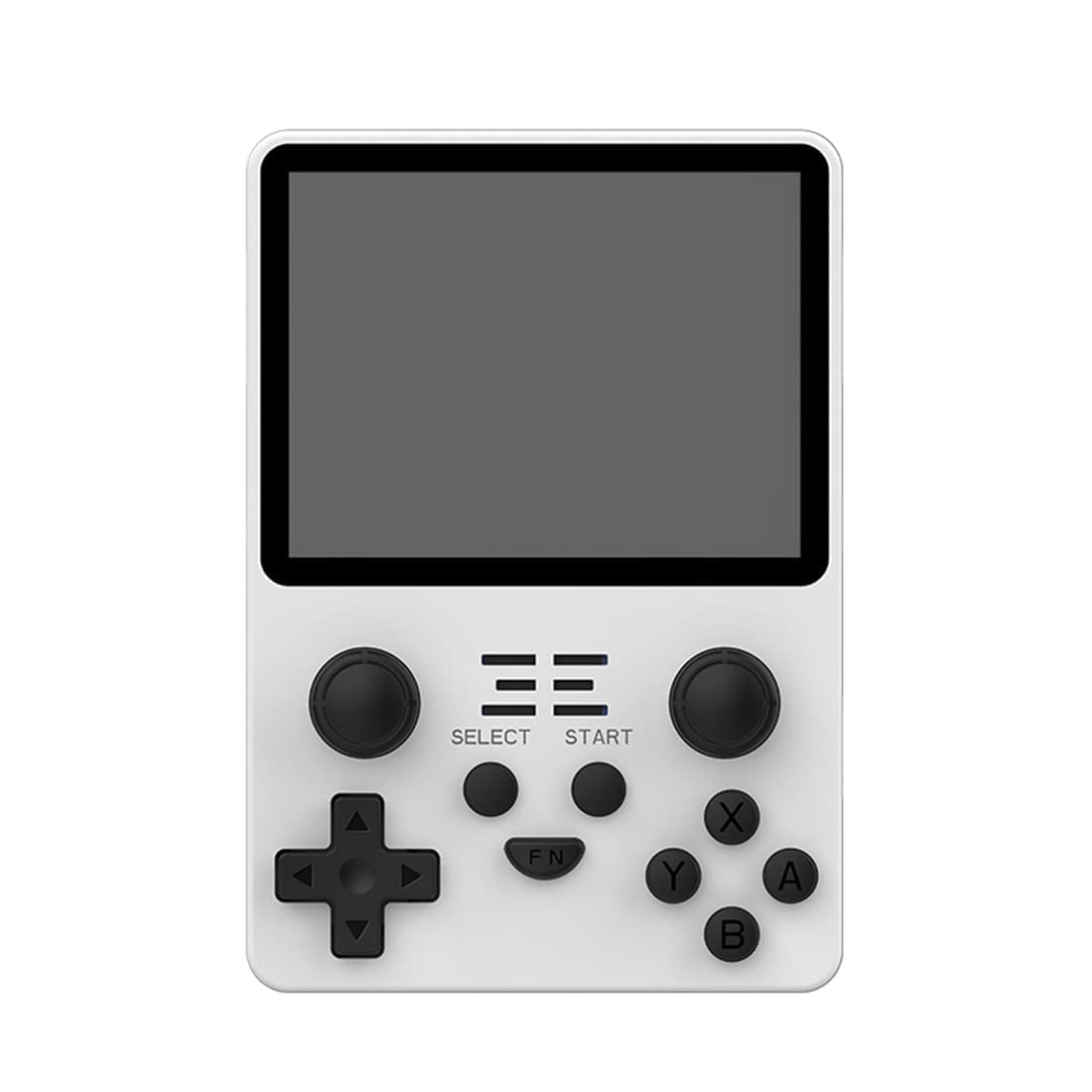 Cawevon RGB20S ręczna konsola do gier, 3,5 cala, retro konsola do gier wideo z kartą 128 G i 2000 gier, odtwarzacz Open Source dla dzieci i dorosłych (biała, 128 G)