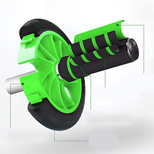 BESPORTBLE Kit de exercício de 3 rodas com alça antiderrapante, ferramenta de treinamento abdominal,