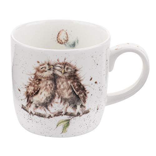 Portmeirion Home & Gifts Mug-Birds of a Feather (Owl), 19 x 12 x 8 cm, Multi-Colour