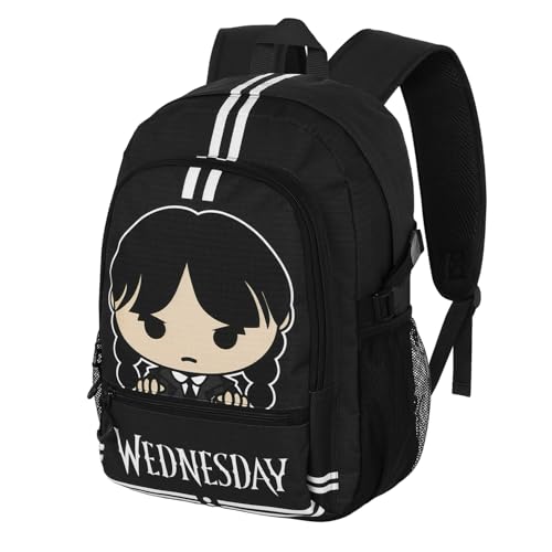 Wednesday Fan Fight Backpack 2.2 Cute, Grey, One Size