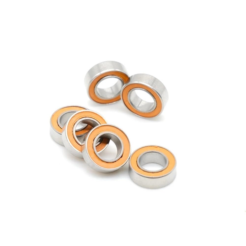 10 sztuk hybrydowych łożysk ceramicznych SMR95 SMR104 SMR105 SMR115 S623 S693 SMR63 SMR128 kołowrotki spinningowe ze stali nierdzewnej do odlewania przynęty(S687W4RSCB 7x14x4)