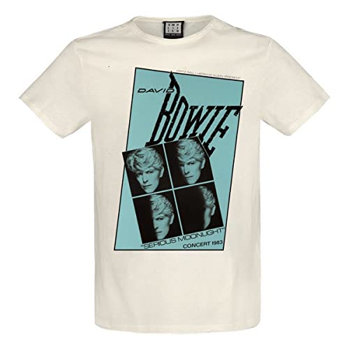T-shirt David Bowie blanc vintage pour vos sorties concerts et festivals