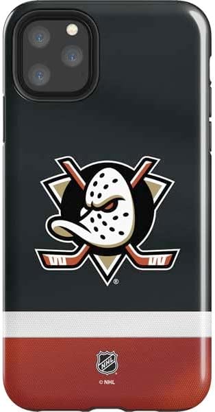 Skinit Impact Phone Case Compatible with iPhone 11 Pro Max - Officially Licensed NHL Anaheim Ducks Jersey Design