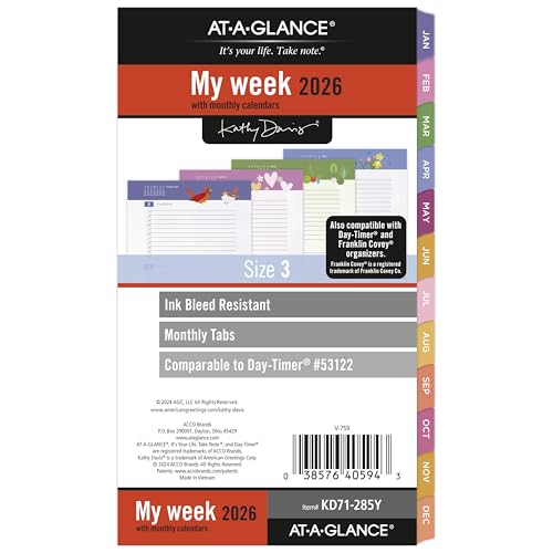 AT-A-GLANCE 2026 Planner Refill