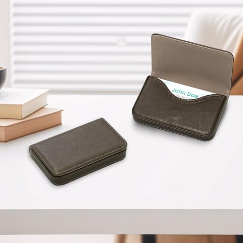 Image of RFID Blocking Wallet - Minimalist Leather Business Credit Card Holder (A65-01)