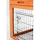 Trixie 62302 natura Kleintierstall mit Freilaufgehege, 116 × 97 × 63 cm, braun