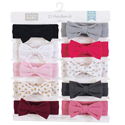 Image of Hudson Baby Cotton and Synthetic Headbands, Size 0-24 Months