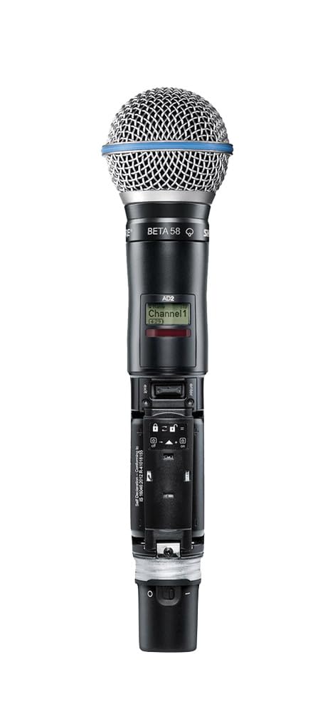 AD2/B58 (G56) Professional Dynamic Wireless Microphone, Black