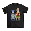 Comedy Heroes, British Comedy TV Show Caricature T-Shirt, Made from, Unisex Style, Regular Fitted Black #2