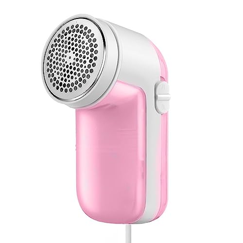 Quitapelusas eléctrico Rosa Adecuado para Todas Las Prendas - Quitapelusas de Tela, Removedor de Pelusas, Quita Pelusas portátil Profesional, Rasurador y Quita Pelusas de Tela para Jerseys