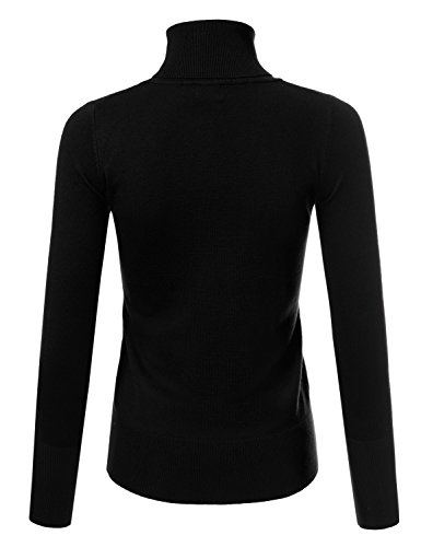 JJ Perfection Stretch Soft Knit Sweater Turtle Neck Long Sleeve Casual Lightweight Pullover Sweater for Womens with Plus Size3